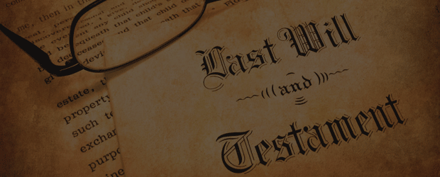 Document that states Last Will and Testament